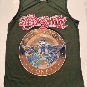 Aerosmith Tank Top Women’s Small Green Tour 2024